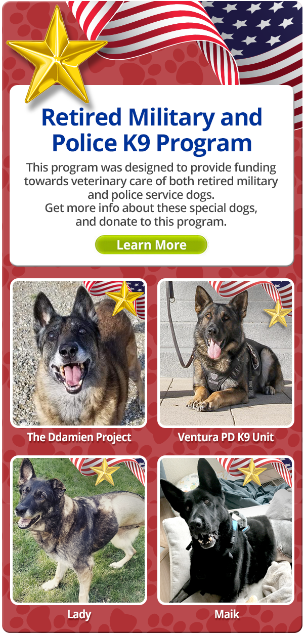Our Military and Police K9 Program